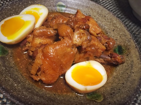 圧力鍋におまかせ☆手羽元のコク旨味噌煮